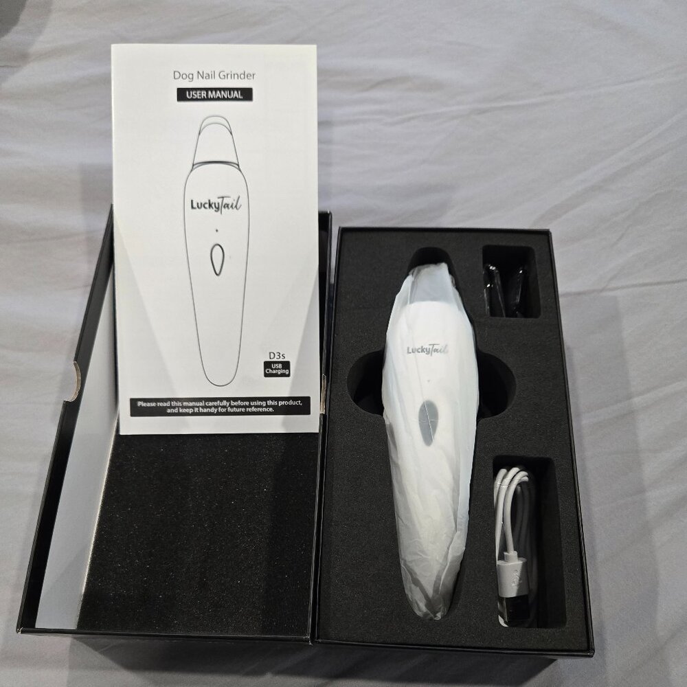 LuckyTail - Pet Nail Grinder with 2 Grinder Heads - NWOT